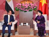 الرئيس خلال زيارة البرلمان الفيتنامى: نعمل على تعزيز علاقتنا لمستوى تاريخى