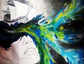 "محمد رضا".. فنان بدرجة طبيب أسنان يبرع فى رسم مشاهير الفن والرياضة