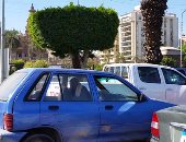 زحام مرورى بسبب اشتعال النيران فى سيارة أعلى الطريق الدائرى اتجاه أكتوبر