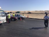 انتشار الأكمنة على طريق برج العرب استعداداً لدخول جماهير الأهلى الاستاد