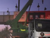 مرور القليوبية: تحرك كوبرى الفرنوانى بشبرا من مكانه لاصطدام سيارة به