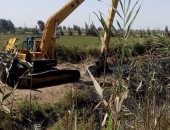 تطهير ترعة رى تخدم 1000 فدان بمحافظة الدقهلية