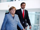 بالصور.. أمير قطر يواصل الكذب فى مؤتمر مع ميركل: مستعدون للتحاور مع الرباعى العربى