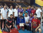 بالصور .. جامعة دمنهور تفوز بالميدالية الذهبية فى المصارعة بأسبوع شباب الجامعات 