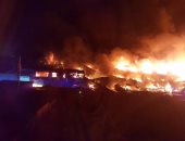 شاهد.. 120 رجل إطفاء للسيطرة على حريق بملعب توتنهام الإنجليزي