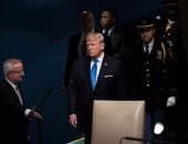 بالصور.. الرئيس الأمريكى يصل مقر الجمعية العام للأمم المتحدة