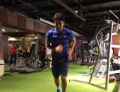 بالصور.. محمد إبراهيم يتدرب بقوة للتخلص من جراحة القدم
