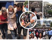 بالصور.. زلزال المكسيك يوحد نجوم كرة القدم