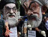 بالصور.. الإيرانيين فى أمريكا يتظاهرون ضد روحانى والخامنئى 
