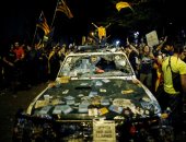 بالصور.. أعمال شغب فى برشلونة تأييدا لاستفتاء كتالونيا