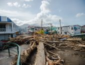 بالصور.. الإعصار "ماريا" يدمر عشرات المبانى بجمهورية الدومنيكان
