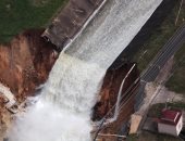بالصور.. انهيار سد "جواجاتاكا" فى بورتريكو بسبب إعصار ماريا