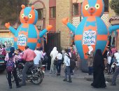 بالصور.. مدارس بورسعيد تستقبل الطلاب بـ "بالونات شو" 