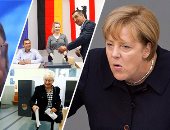 بالصور.. زعماء الأحزاب الألمانية يدلون بأصواتهم فى الانتخابات التشريعية