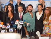 خالد يوسف والصاوى وعمرو سعد أول الحضور للمؤتمر الصحفى لفيلم "كارما"
