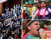 العالم هذا الصباح..بالصور.. حل البرلمان اليابانى تمهيدا لإجراء انتخابات مبكرة.. إجلاء 80 ألف بإندونيسيا خوفا من ثوران بركان بالى.. مظاهرات ضد ترامب بعد كلمته عن الإصلاح الضريبى.. وانطلاق مهرجان الضحك بالسلفادور