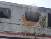 حريق بمقدمة قطار بورسعيد المتجه لسوهاج بمحطة منيا القمح بسبب ماس كهربائى