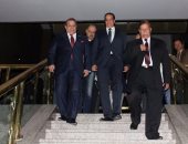 بالصور.. محافظا الإسماعيلية والدقهلية فى ضيافة الدكتور حسن راتب بقناة المحور