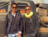 محمد إمام ينشر صورة بصحبة المخرج مروان حامد ويعلق: "بحب الشغل معاه جدا"