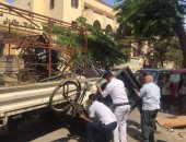 ضبط 8 قطع سلاح نارى وتنفيذ 158 قرار إزالة بحملات أمنية بالجيزة