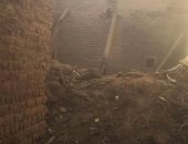 بالصور.. مصرع سيدة فى انهيار منزل من طابقين بمركز طما بسوهاج