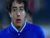 بالفيديو.. محمد هانى ينزف من "أنفه" فى مواجهة النجم الساحلى