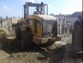 إزالة تعديات على أراضى زراعية فى حملة بكفر الشيخ