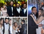 نجوم الفن والرياضة فى حفل زفاف المطرب تامر عاشور