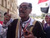 بالفيديو..شبيه السادات فى احتفالات أكتوبر: قائد الحرب حياته مجسدة فى كف كل مصرى