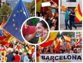 مئات الآلاف يحتشدون فى إسبانيا لرفض انفصال كتالونيا ودعم وحدة بلادهم