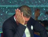 شاهد.. بكاء سيف زاهر بعد تأهل الفراعنة لمونديال روسيا 2018 