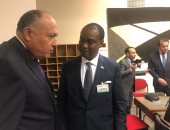 بالصور.. سامح شكرى يجرى مشاورات سريعة فى اليونسكو لحشد الأصوات للسفيرة مشيرة خطاب