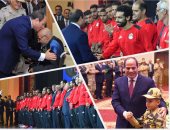 السيسي يكرم المنتخب الوطنى فى الندوة التثقيفية للقوات المسلحة