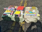 بالصور..جمارك بورسعيد تضبط  كمية كبيرة من الألعاب النارية