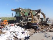 بالصور.. إزالة 125 حالة تعدى على مرحات بحيرة المنزلة ومحمية أشتوم ببورسعيد