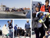 إنقاذ 90 مهاجرًا غير شرعى بينهم نساء وأطفال قرب صبراتة الليبية
