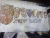 بالصور.. القبض على تاجر بحوزته 149 قطعة أثرية فى بنى مزار بالمنيا