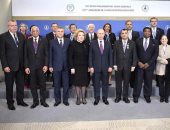 على عبد العال فى صورة تذكارية مع بوتين بأعمال الاتحاد البرلمانى الدولى