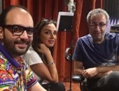 شاهد.. أنغام مع عصام الشرايطى وطارق مدكور من كواليس ألبومها الجديد
