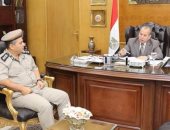 محافظ دمياط يبحث مع مدير المرور إخلاء ارض مستعمرة الري