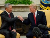 بالصور.. ترامب يستقبل رئيس وزراء سنغافورة بالبيت الأبيض