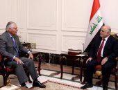 العبادى لوزير خارجية أمريكا: الدستور العراقى لايسمح بوجود جماعات مسلحة خارج إطار الدولة