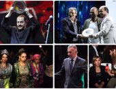 لطفى بوشناق ونجوم الفن والإعلام فى حفل افتتاح مهرجان "الأفرو صينى"