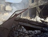 بالصور.. انهيار مصنع الكيماويات بالإسكندرية بعد اشتعال النيران فيه بالكامل