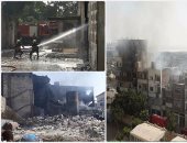 بدء ترميم العقارات المتضررة من حريق مصنع البويات فى الإسكندرية