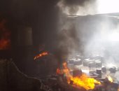 إخلاء مدرسة فى المنيا بسبب حريق اندلع خارجها