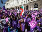 اشتراكيون فى بلغاريا يتظاهرون للمطالبة بإجراء انتخابات مبكرة