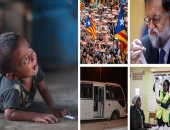 العالم هذا المساء بالصور.. حزن فى مدريد وفرحة بكتالوينا بعد إعلان الإقليم الانفصال.. قتلى وجرحى فى عمل إرهابى بالحرين.. نحو 6.5 مليون كينى يدلون بأصواتها فى جولة الإعادة للانتخابات الرئاسية