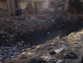 القمامة والحيوانات النافقة تغطيان ترعة قرية البصارطة بدمياط