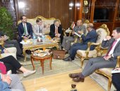 ​بالصور .. محافظ المنوفية يستقبل السفير الألمانى ضمن مهرجان ألمانيا فى الدلتا